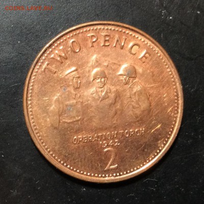 Гибралтар 2 пенса 2008 г - image