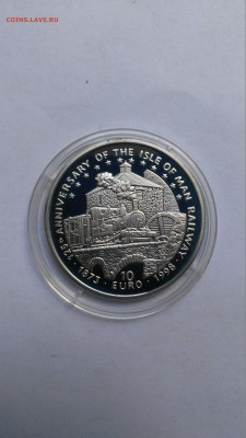 Остров Мэн 10 евро 1998 Железная дорога, паровоз  до 18.12 - PHOTO_20160803_144357