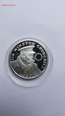 Гибралтар 14 экю 1993 Proof Черчилль до 18.12 - PHOTO_20160803_144625