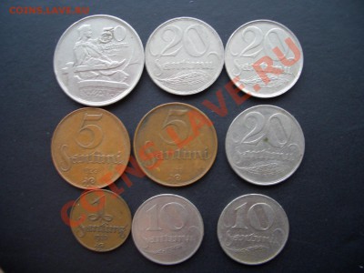Латвия довоенная(9 монеты) 20.00 мск 15.01.2011 - Pfennig 011