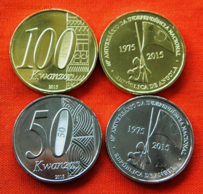 Ангола 50 и 100 кванза 2015 - Российский чекан? - 49242300