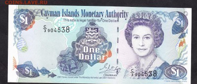 Каймановы острова 2001 1 $ пресс - 178