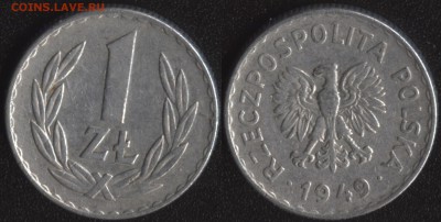Польша 1 злотый 1949 до 22:00мск 23.12.16 - Польша 1 злотый 1949 =20