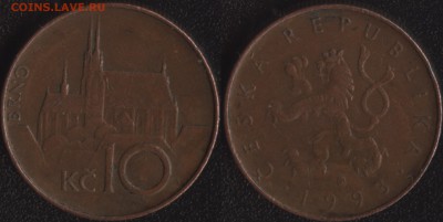 Чехия 10 крон 1993  до 22:00мск 23.12.16 - Чехия 10 крон 1993 =30