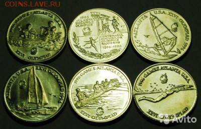 Румыния НАБОР 6 МОНЕТ Олимпиада в Атланте, 10 лей 1996 г - 3.РУМЫНИЯ