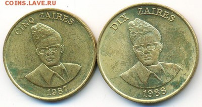 Заир_5 заиров 1987+10 заиров 1988; до 18.12_22.12мск - 12666