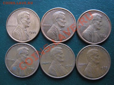 США 1 цент по 5р за шт.41.1. 197041.2. 197141.3. 197241.4. 197341.5. 197441.6. 1975 - IMG_4984