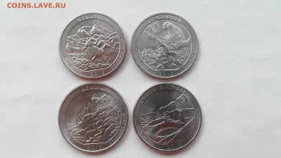 США, 25 центов 2012 г. Национальные парки до 24.12.2016 г. - 2012-1