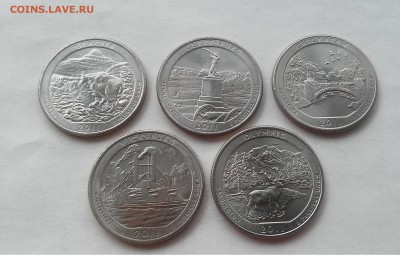 США, 25 центов 2011 г. Национальные парки до 24.12.2016 - 2011-1