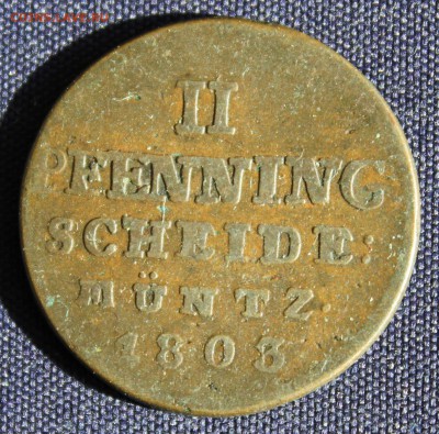 С 1 руб. БРАУНШВЕЙГ 2 пфеннига 1803г. до 24.12 в 22-00 - IMG_3017.JPG