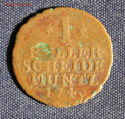 С 1 руб. ПРУССИЯ  1 хеллер 1740г. до 24.12 в 22-00 - IMG_3023.JPG