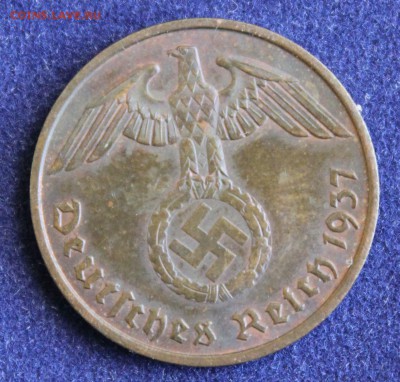 С 1 руб. III-й РЕЙХ 2 пфеннига 1937г. БРОНЗА до 24.12 в 22 - IMG_3179.JPG