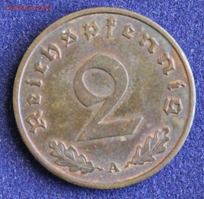 С 1 руб. III-й РЕЙХ 2 пфеннига 1937г. БРОНЗА до 24.12 в 22 - IMG_3180.JPG