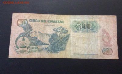 Ангола 5000 кванза 1991 г - image