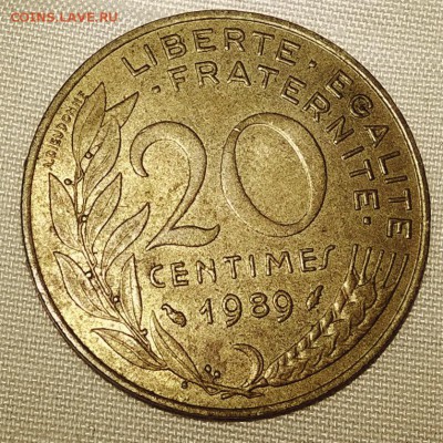 20 centimes 1989 год. Оценка - WP_20161112_21_59_29_Pro (2)