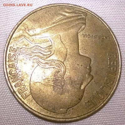 20 centimes 1989 год. Оценка - WP_20161112_21_59_38_Pro (2)