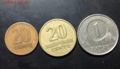 Литва 3 монеты - image
