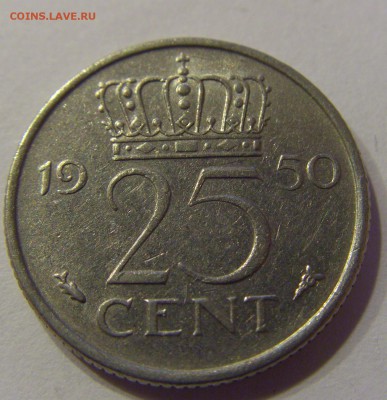 25 центов 1950 Нидерланды 24.12.2016 22:00 МСК - CIMG3671.JPG
