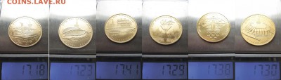 Набор Золото Олимпиада-80, 100 руб, 6 монет до 25.12 в 22-00 - Весы