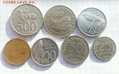 Индонезия 7 монет до 22-00 22.12.16 - 1481882472856