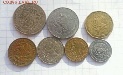 Мексика 7 монет до 22-00 22.12.16 - 1481882243334