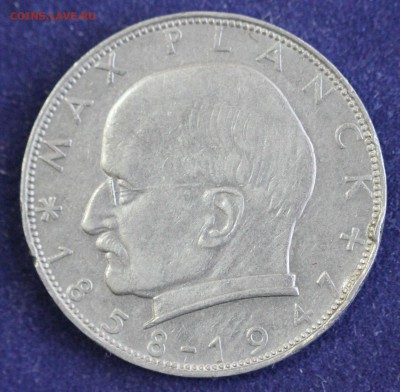 С 1 руб. ФРГ 2 марк 1962г. "D" МАКС ПЛАНК до 25.12 в 22-00 - IMG_3653.JPG
