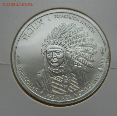 1$ Америка Индеец 1 унция серебра 999,22.12.16,22-00 по моск - DSCN6173