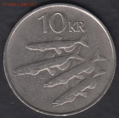 Исландия 10 крон 1987 до 21.12.2016 21-00 - Исландия а
