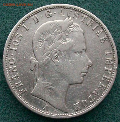 1 Флорин 1858 г. А(Вена),Австрия. Оконч. 21.12.2016 г. 22 ча - ф115 1 флорин начало