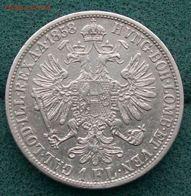1 Флорин 1858 г. А(Вена),Австрия. Оконч. 21.12.2016 г. 22 ча - ф116