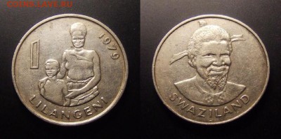 МОНЕТЫ МИРА 11-16 - Свазиленд – 1 лилангени (1974)