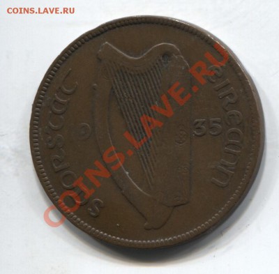 Ирландия пенни 1935 Курица до 14.01.11 в 22.00 мск - Ireland1p1935 001