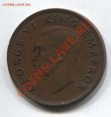 Новая Зеландия пенни 1942 птица до 14.01.11 в 22.00 мск - NZ1p1942 001