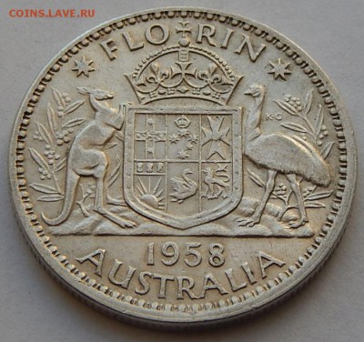 Австралия 1 флорин 1958 Елизавета II, до 27.12. в 22:00 МСК - 4825