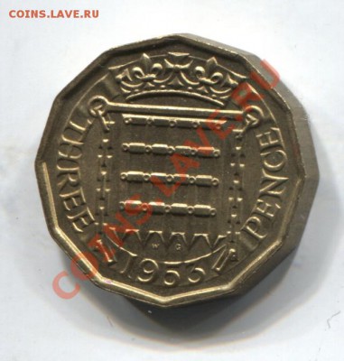 Великобритания 3 пенса 1953 до 14.01.11 в 22.00 мск - UK1953 001
