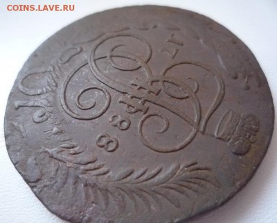 5 копеек 1788.г мм перечекан,до 25.12.2016 - 88-3