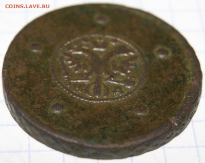 5 пять копеек 1727г. (крестовые) - 3