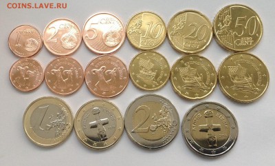 Монеты евро и др. Новинки 2018 Испания - Кипр Набор евро 2016