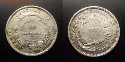 МОНЕТЫ МИРА 11-16 - Коста-Рика - 50 сентимо (1923) (Ag)