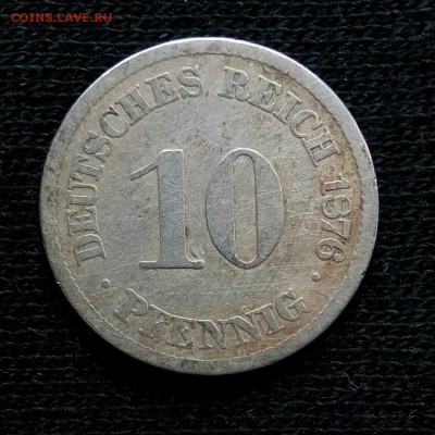 10 пфеннигов 1876 Германия,до 26.12. - 9N3MxMri5nw