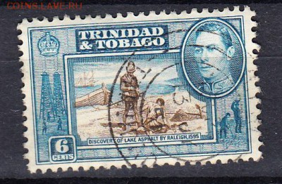 Колонии Тринидад и Тобаго 1938г 1м 6ц - 154