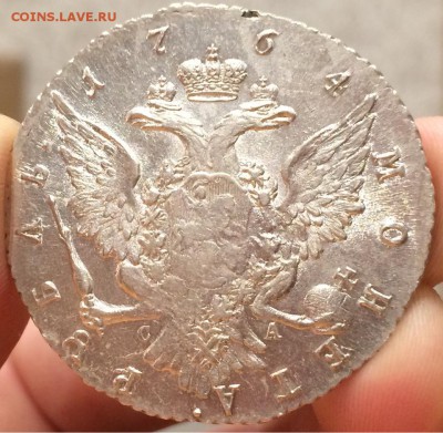 Рубль 1764 г.(СПБ-СА) AU-UNC до 26.12(22:00).Старт= 1000 руб - image