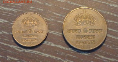 ШВЕЦИЯ - 2 и 5 эре интересные, до 30.12, 22.00 - Швеция 2 и 5 эре корона 1