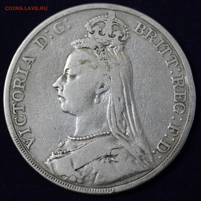 С 1 руб. БРИТАНИЯ 1 крона 1891г. ВИКТОРИЯ  до 30.12 в 22-0 - IMG_4150.JPG