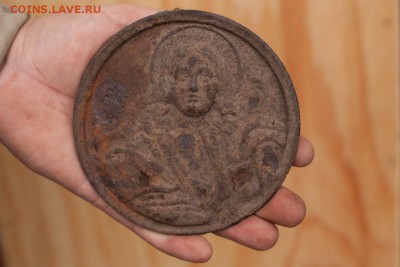 Барельеф Апостол Иоанн Богослов. Чугун - Le1DmBN0Jck