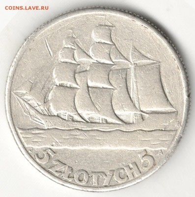 5 злотых 1936, Кораблик, бюджетный. С 200 руб. До 27.12 - 33