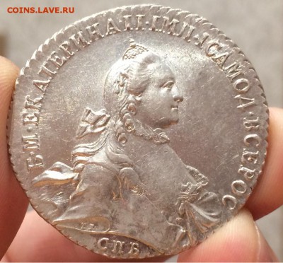 Рубль 1764 г. (СПБ-СА) AU-UNC оценка спроса - image