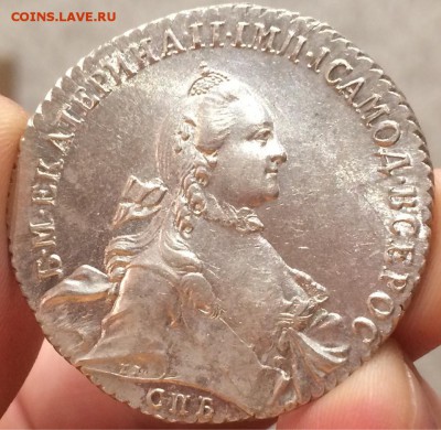 Рубль 1764 г. (СПБ-СА) AU-UNC оценка спроса - image