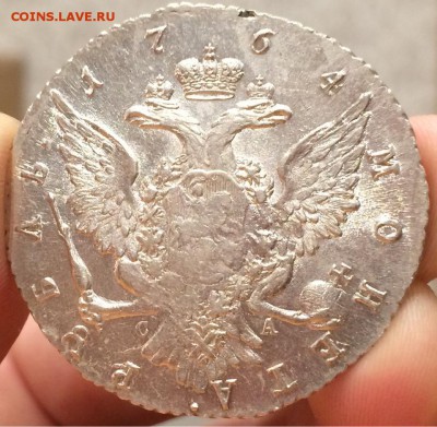 Рубль 1764 г.(СПБ-СА) AU-UNC до 26.12(22:00).Старт= 1000 руб - image