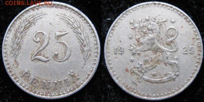 17.Разная инострань по фиксу - 17.3. -Финляндия 25 пенни 1925    5012